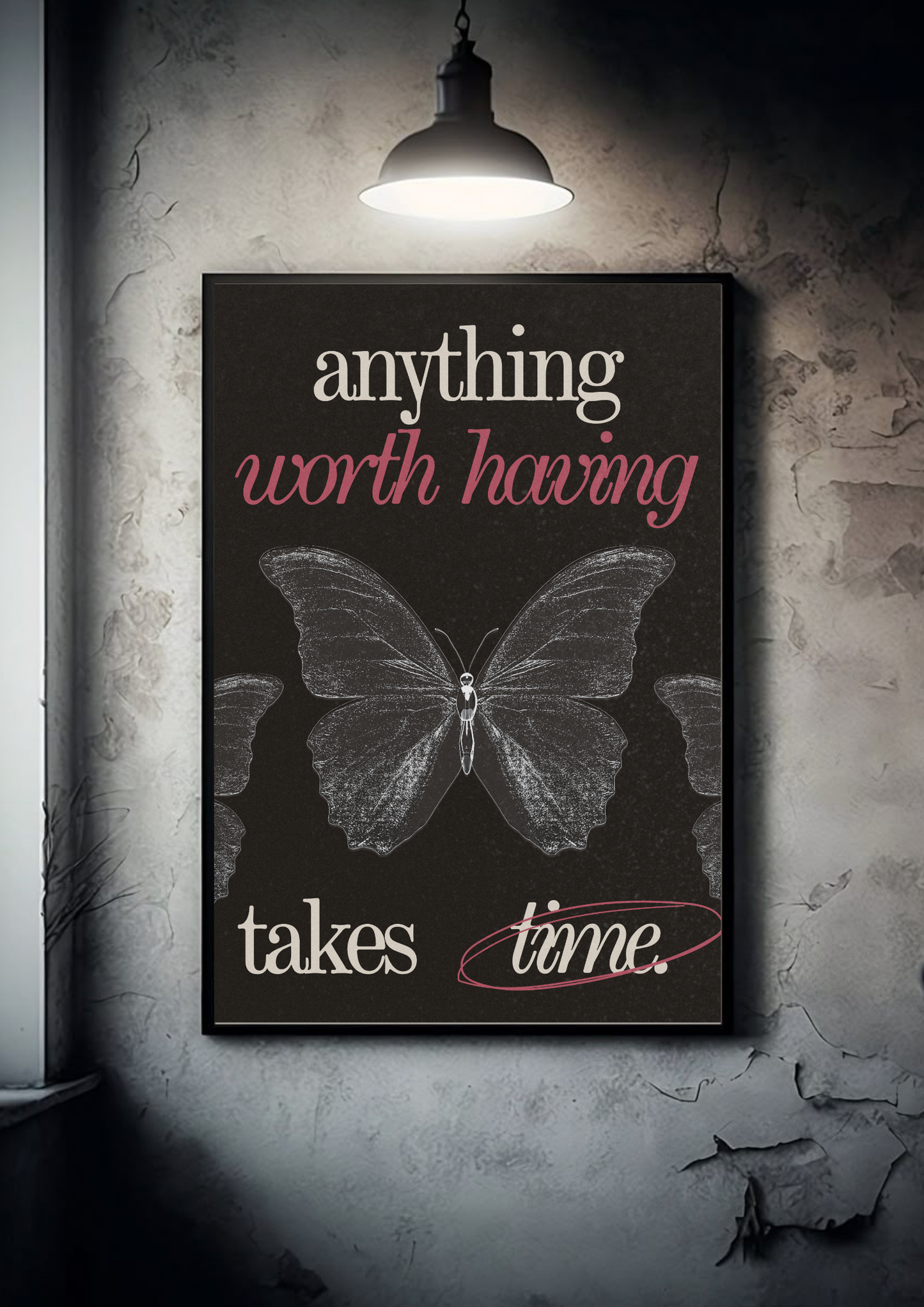 Anything worth having takes time | Quote| Motivational Poster