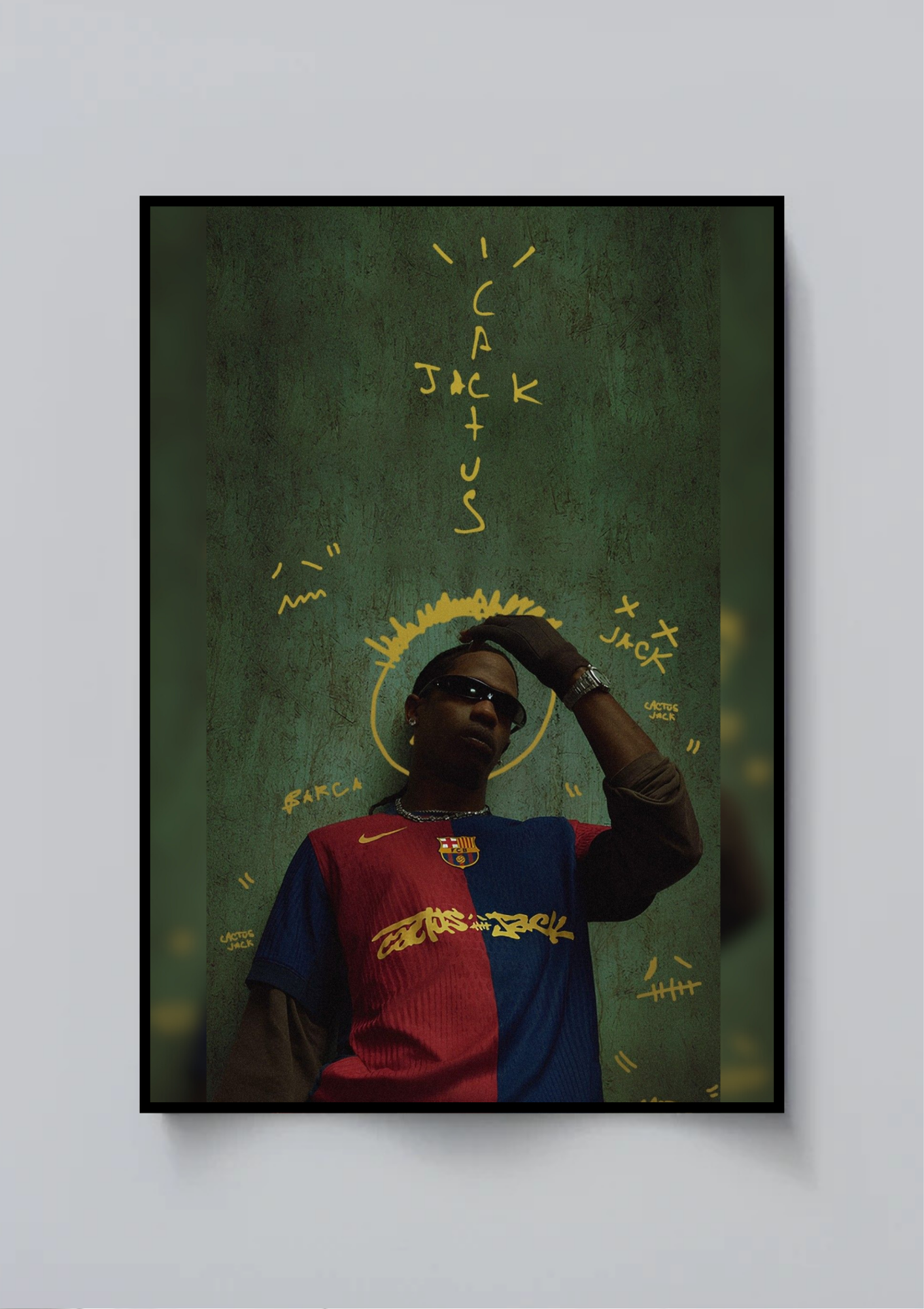 FCB x Travis Scott | Barcelona | Club | Football Poster Poster Printing Company