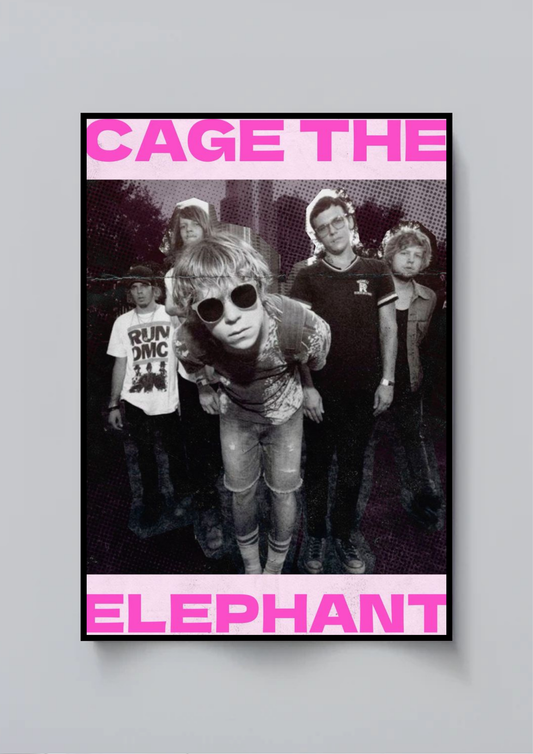 Cage The Elephant| Rock Band| Music Poster Poster Printing Company