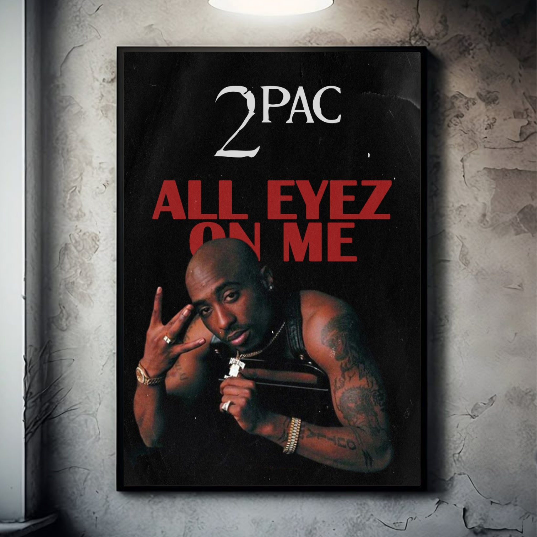 Tupac All Eyes On Me| Hip-Hop Rapper| Music Poster