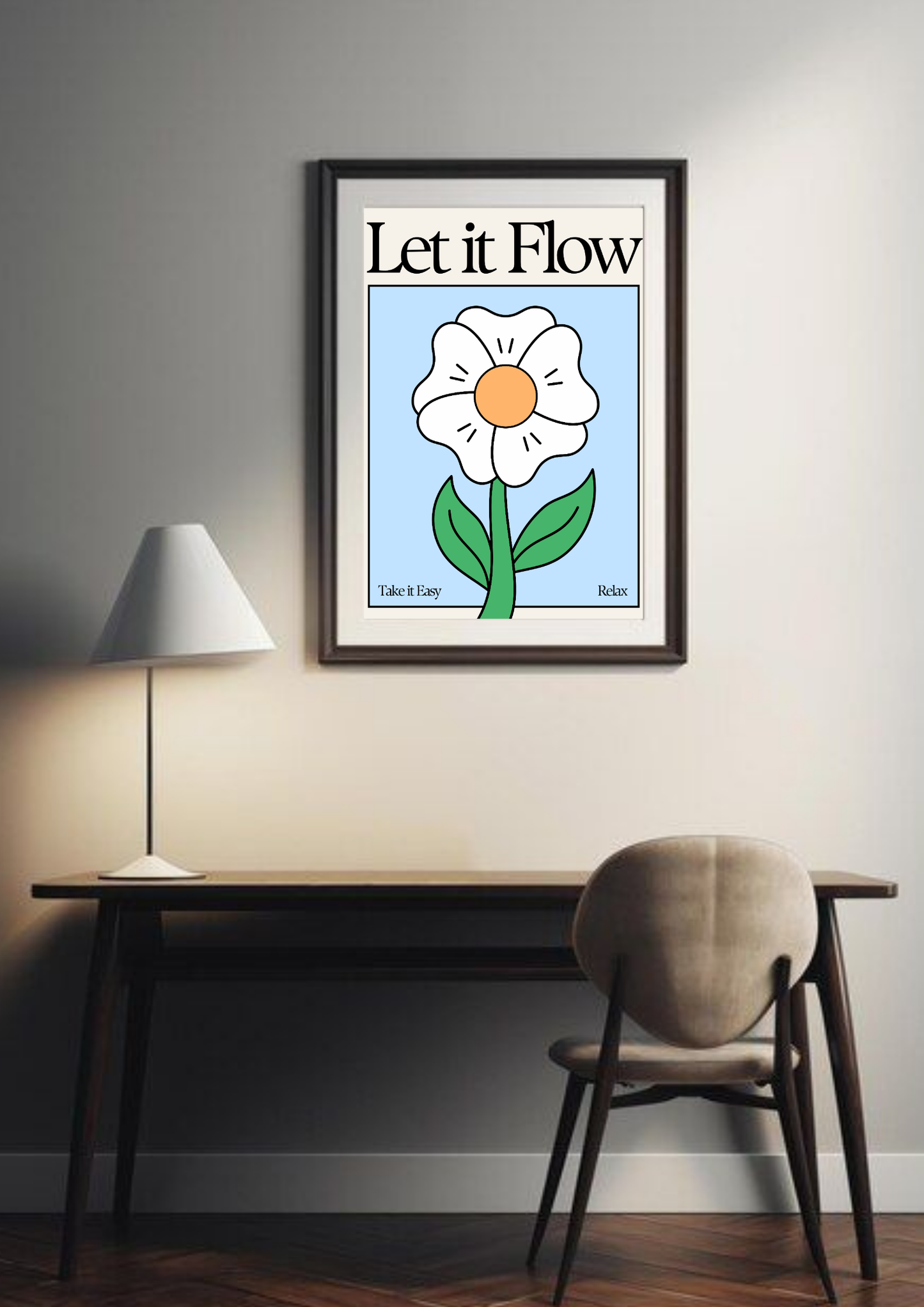 Let it Flow | Quote| Motivational Poster