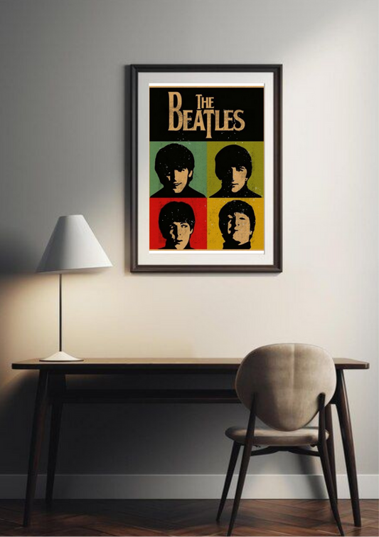 The Beatles |Rock Band | Retro Poster