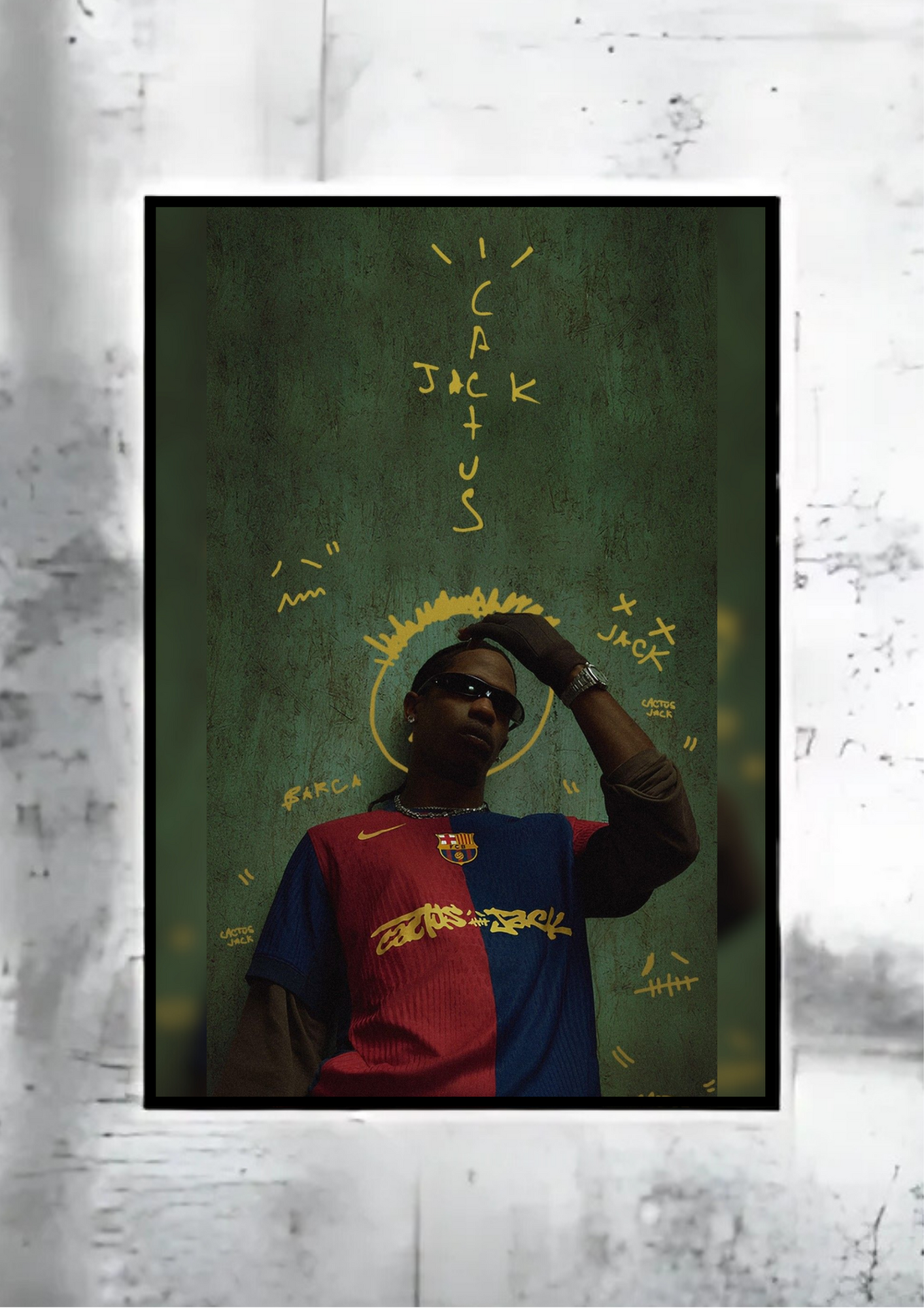 FCB x Travis Scott | Barcelona | Club | Football Poster Poster Printing Company