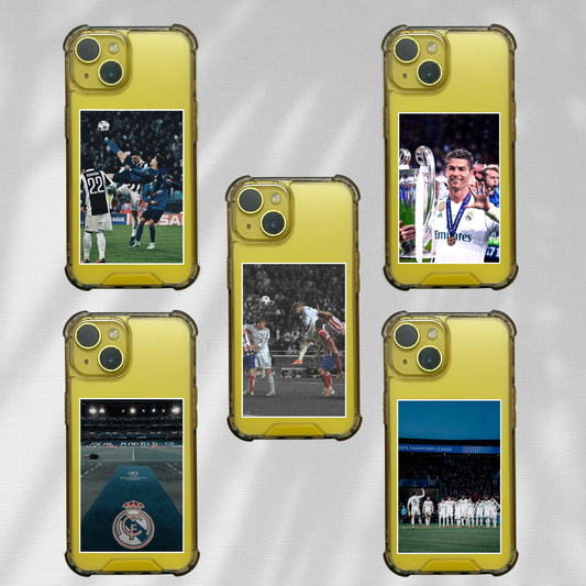 Real Madrid  Pack of 5 | Phone Cover Posters | Mini Football Posters Set Poster Printing Company