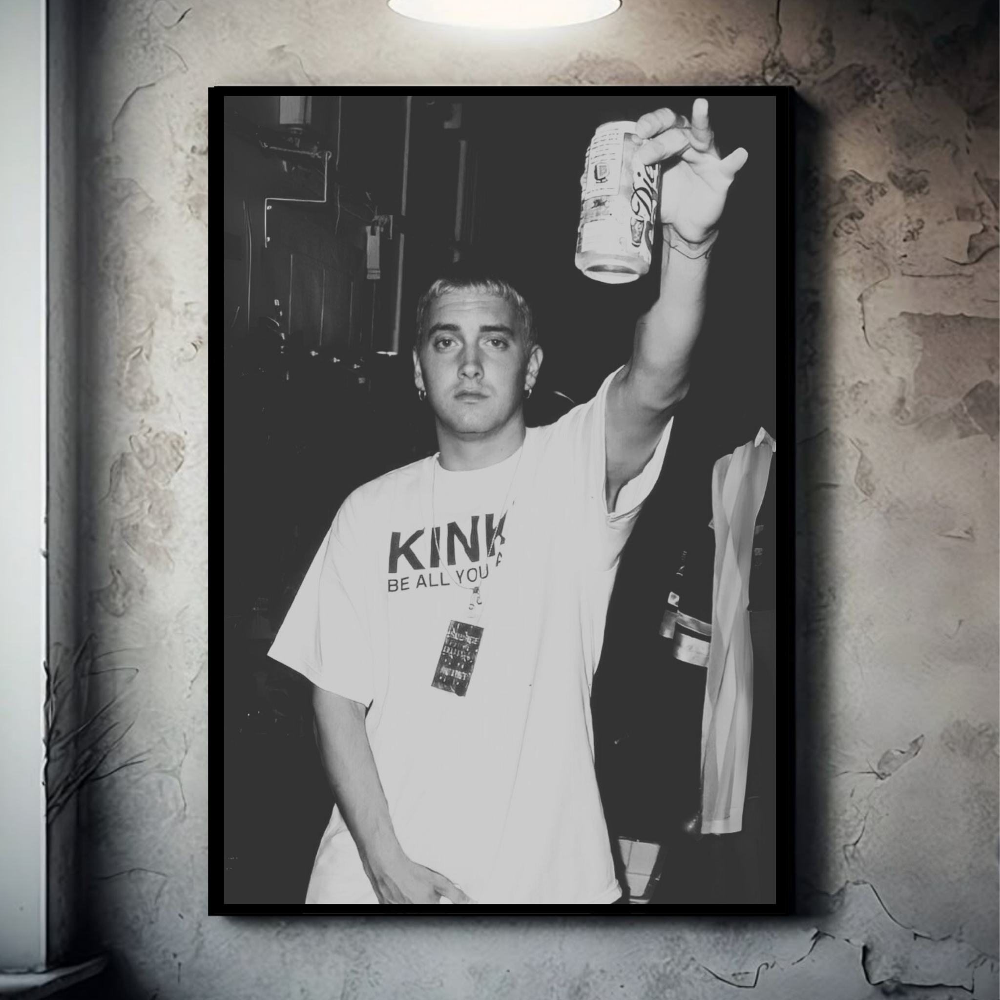 Eminem Black&White | Hip-Hop Rapper| Music Poster