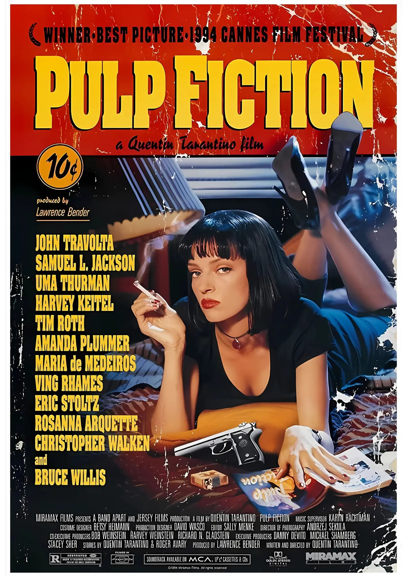 Pulp Fiction Movie Retro Poster Poster Printing Company