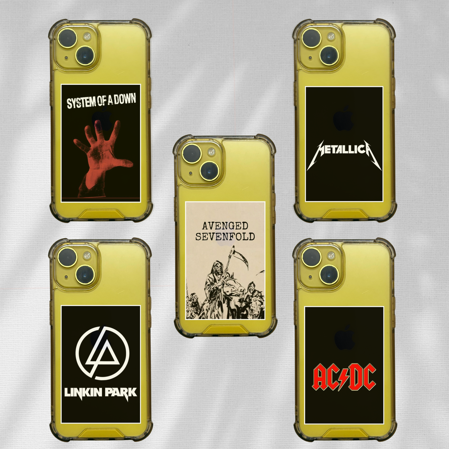 Metal Bands Pack of 5 | Phone Cover Posters | Mini Posters Set Poster Printing Company