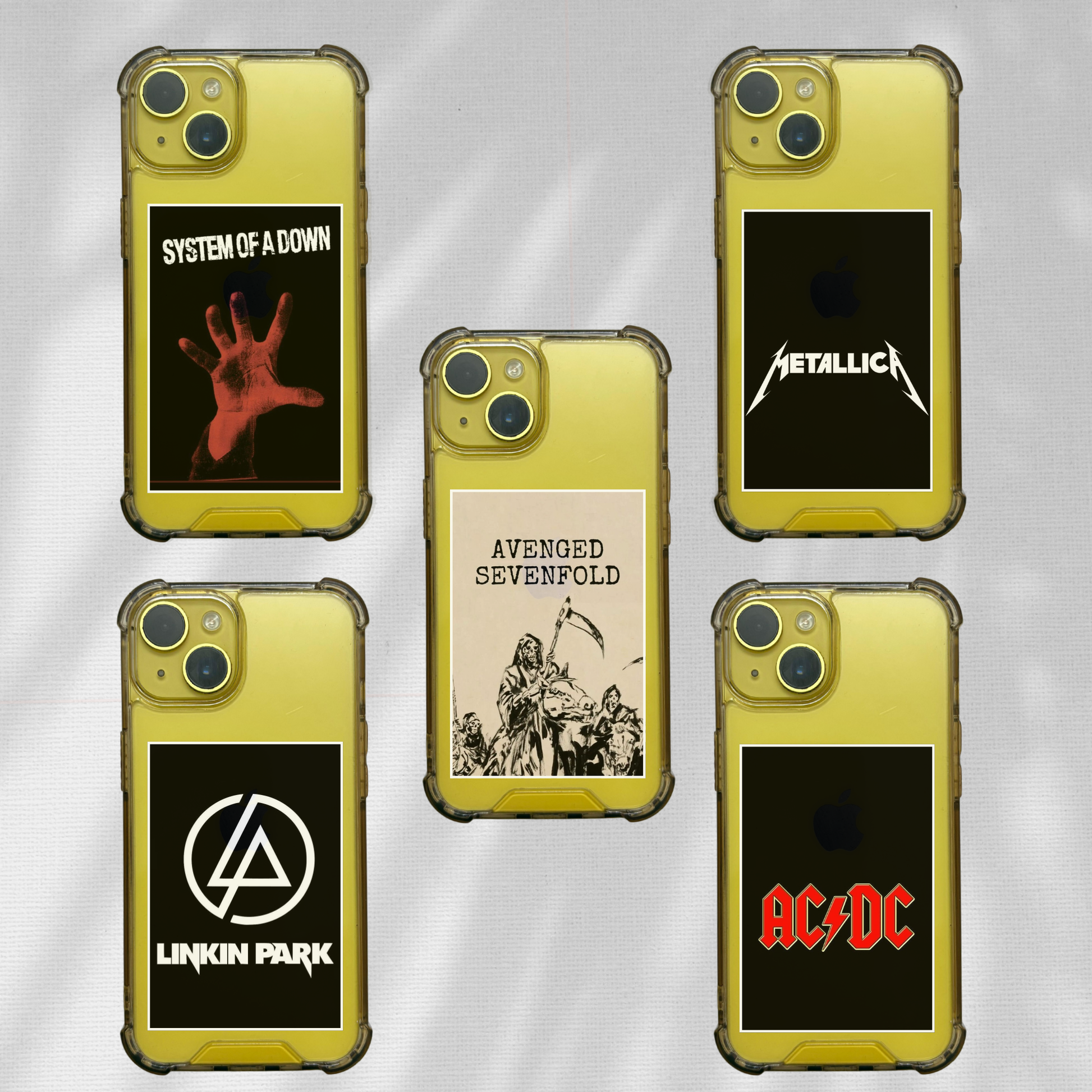 Metal Bands Pack of 5 | Phone Cover Posters | Mini Posters Set Poster Printing Company