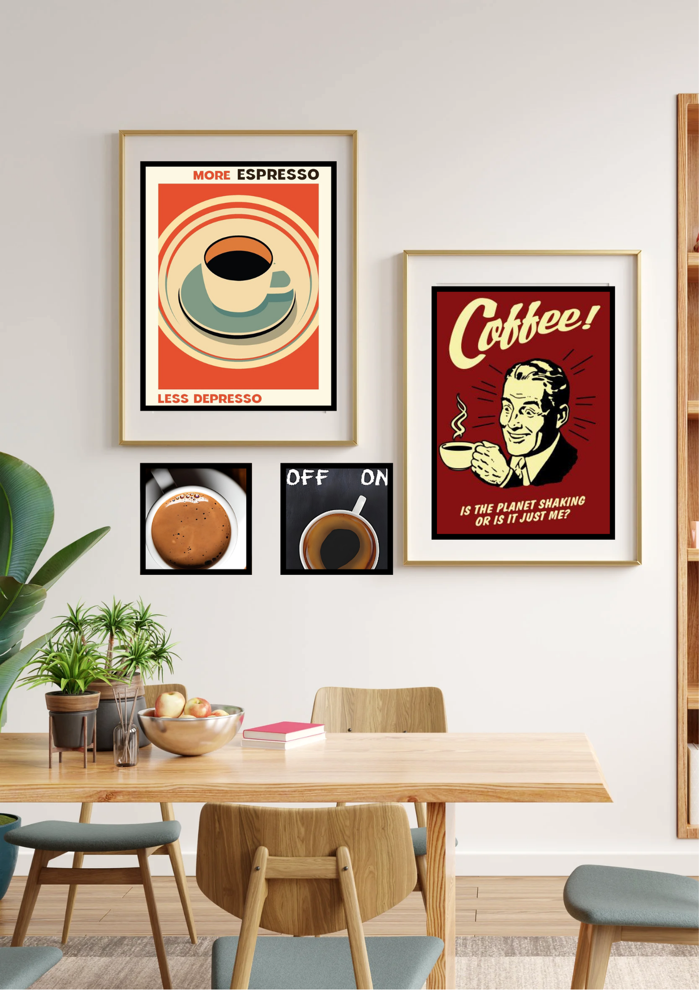 The Caffeine addict - Pack of 4 A3 sized Posters