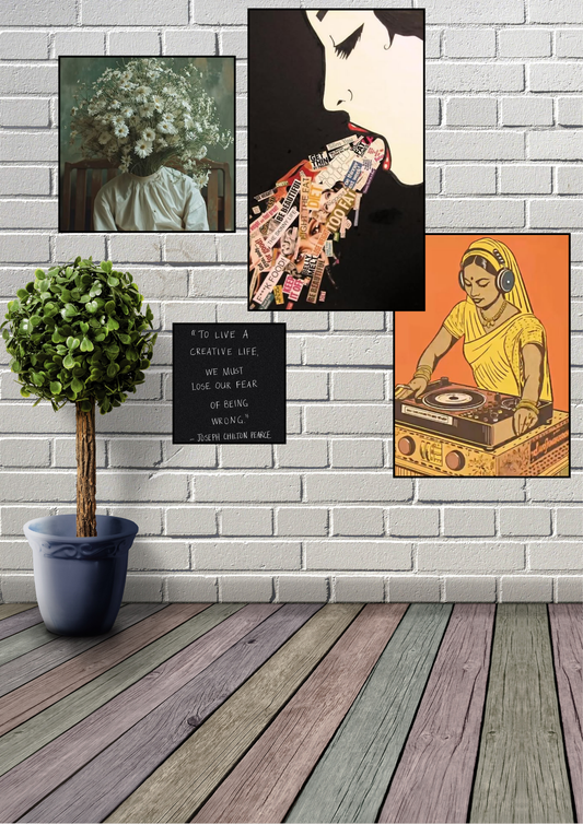 The Creative Flow - Pack of 4 A4 sized Posters