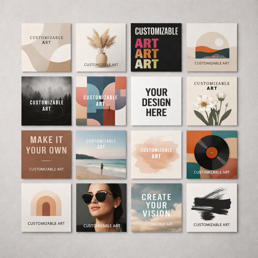 Personalized Poster Collage Set | 8 A4 posters & 8 A5 Posters