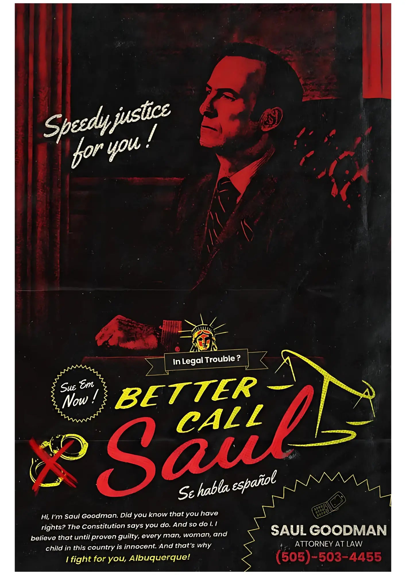 Better Call Saul - Advertisement Poster Printing Company