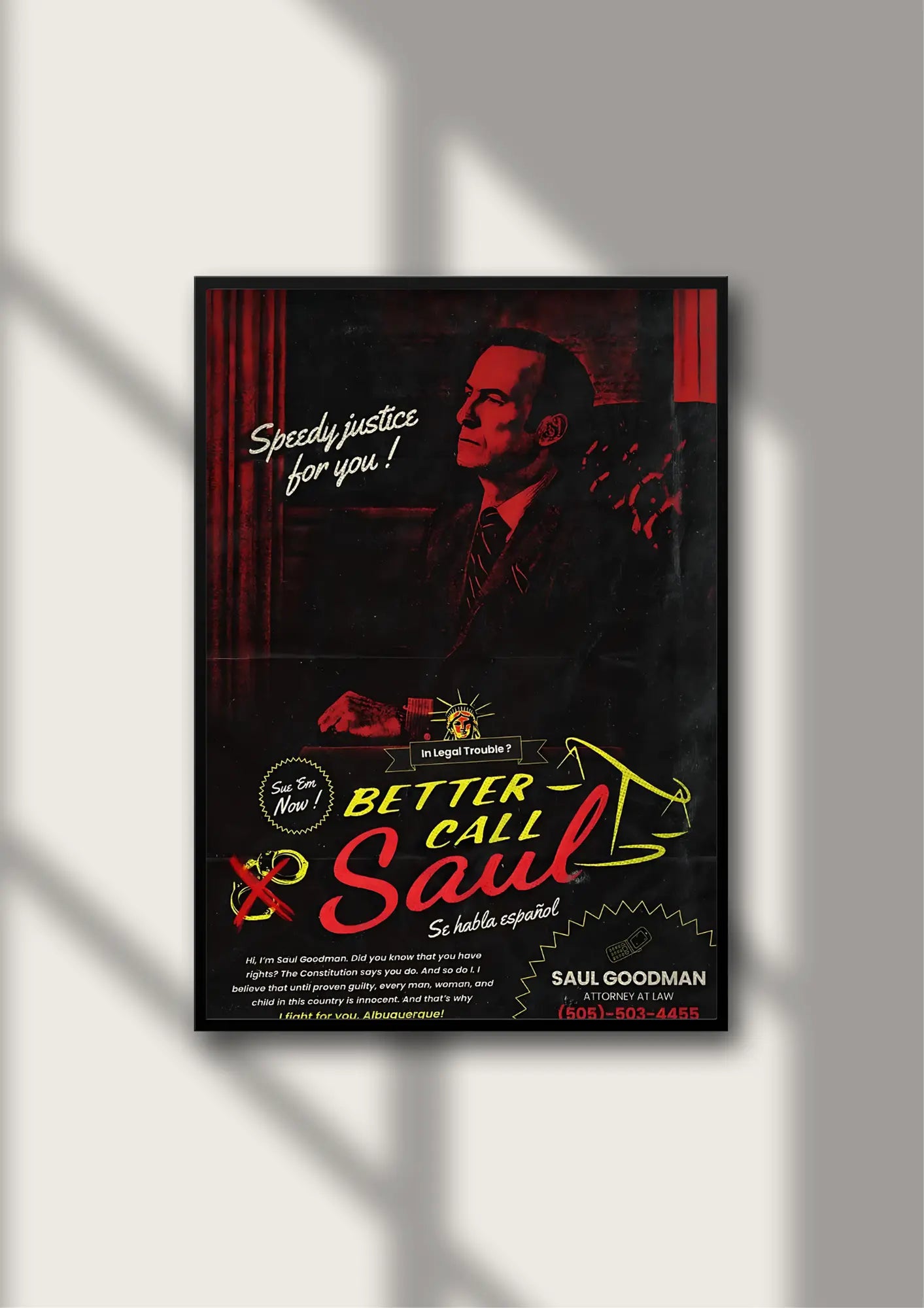 Better Call Saul - Advertisement Poster Printing Company