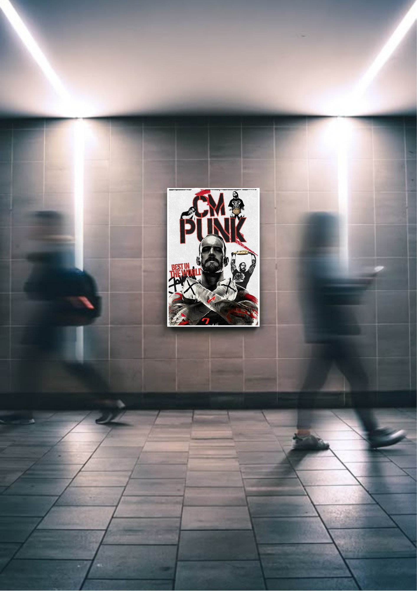 WWE CM Punk Poster