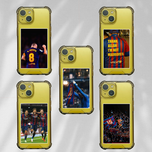 FC BARCELONA Pack of 5 | Phone Cover Posters | Mini Football Posters Set Poster Printing Company