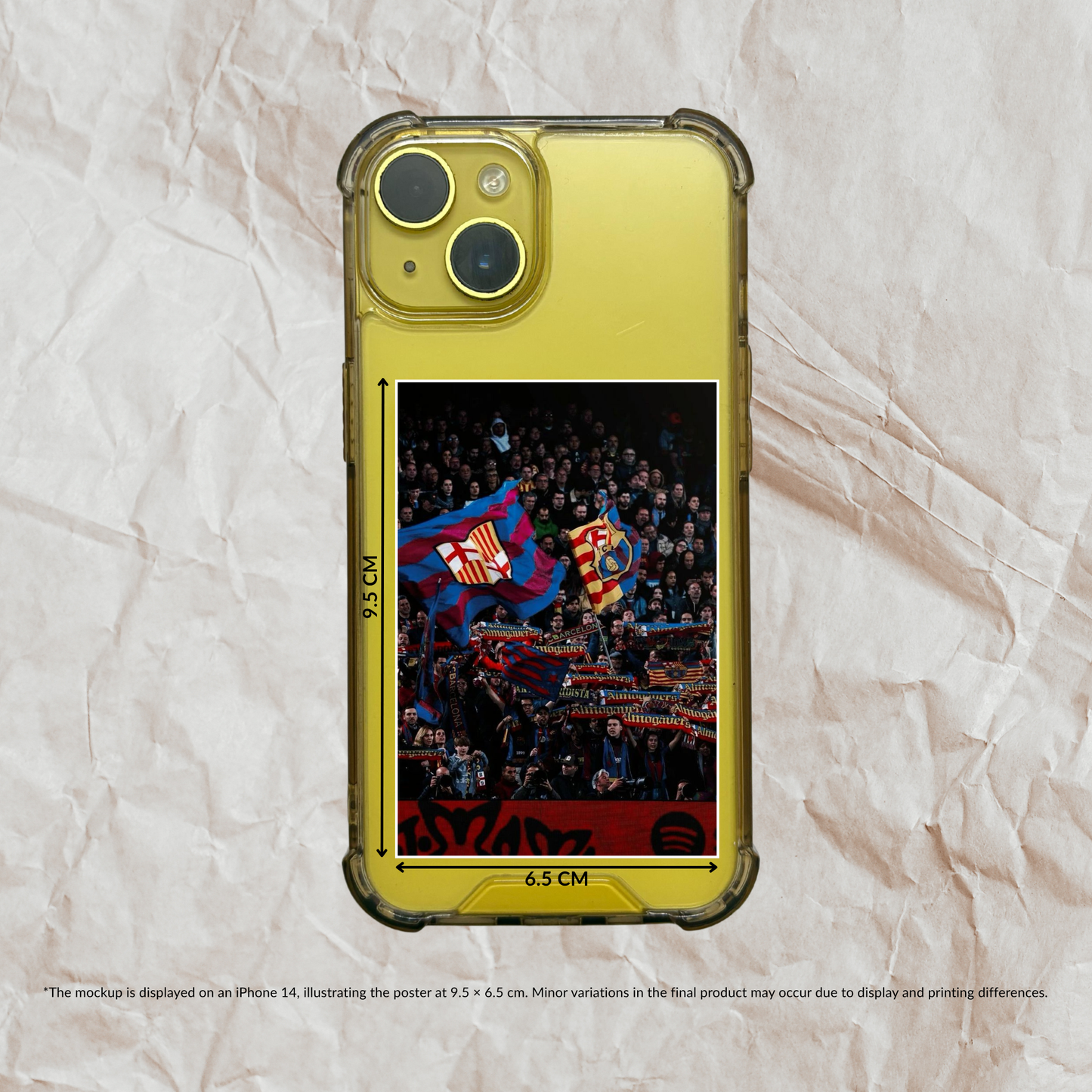 FC BARCELONA Pack of 5 | Phone Cover Posters | Mini Football Posters Set Poster Printing Company