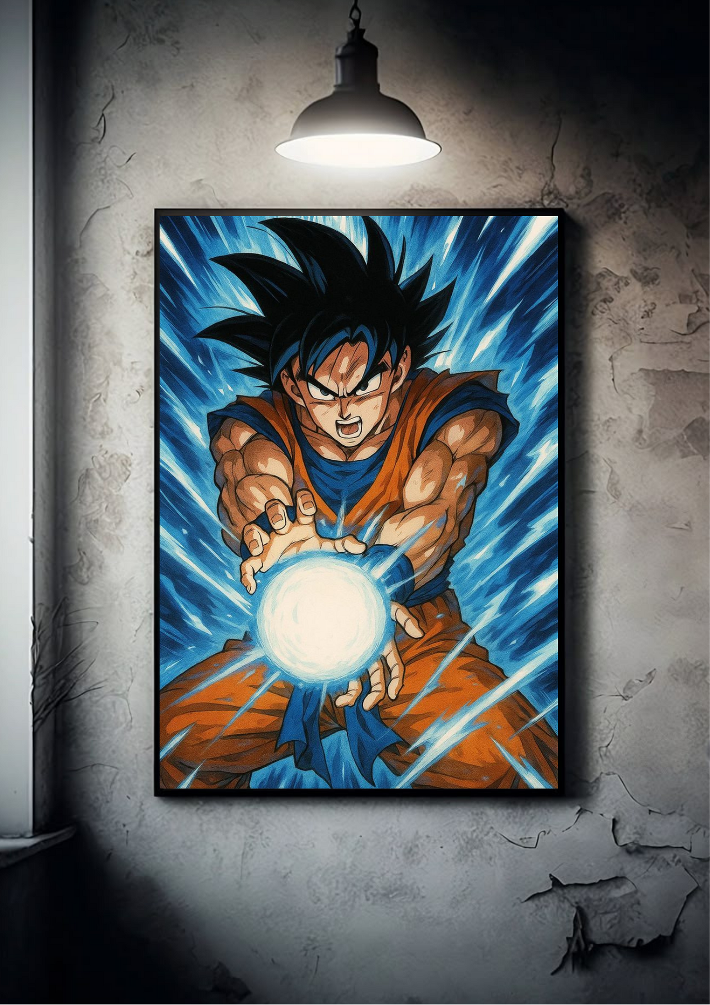 Goku Kamehameha| Dragon Ball Z| Anime Poster Poster Printing Company