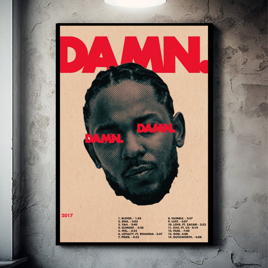 Kendrick Lamar| Hip-Hop Rapper | Music Poster Poster Printing Company