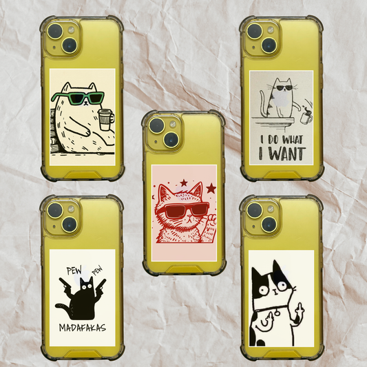 Cool Cats Pack of 5 I Phone Cover Posters I Mini Posters Set Poster Printing Company