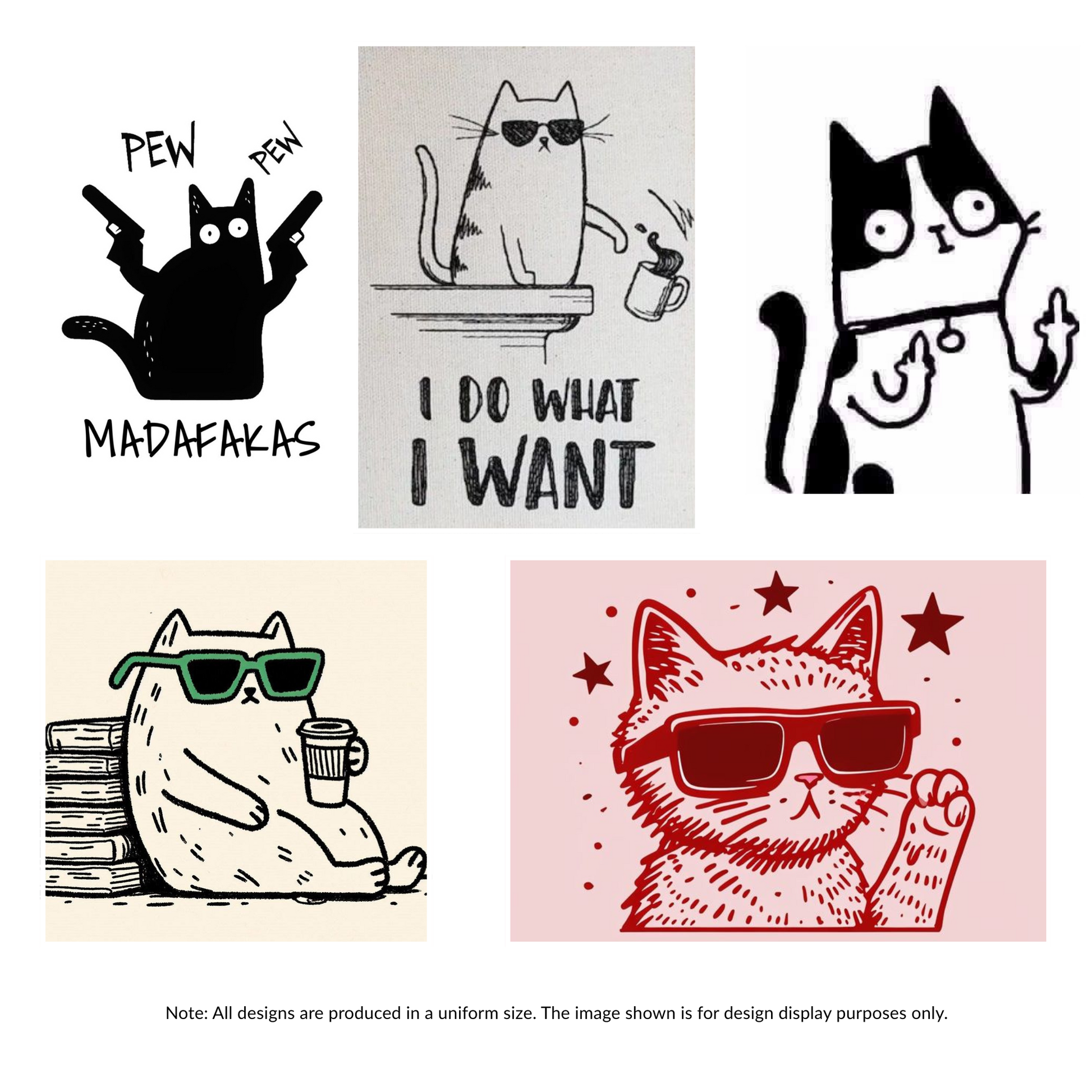 Cool Cats Pack of 5 I Phone Cover Posters I Mini Posters Set Poster Printing Company