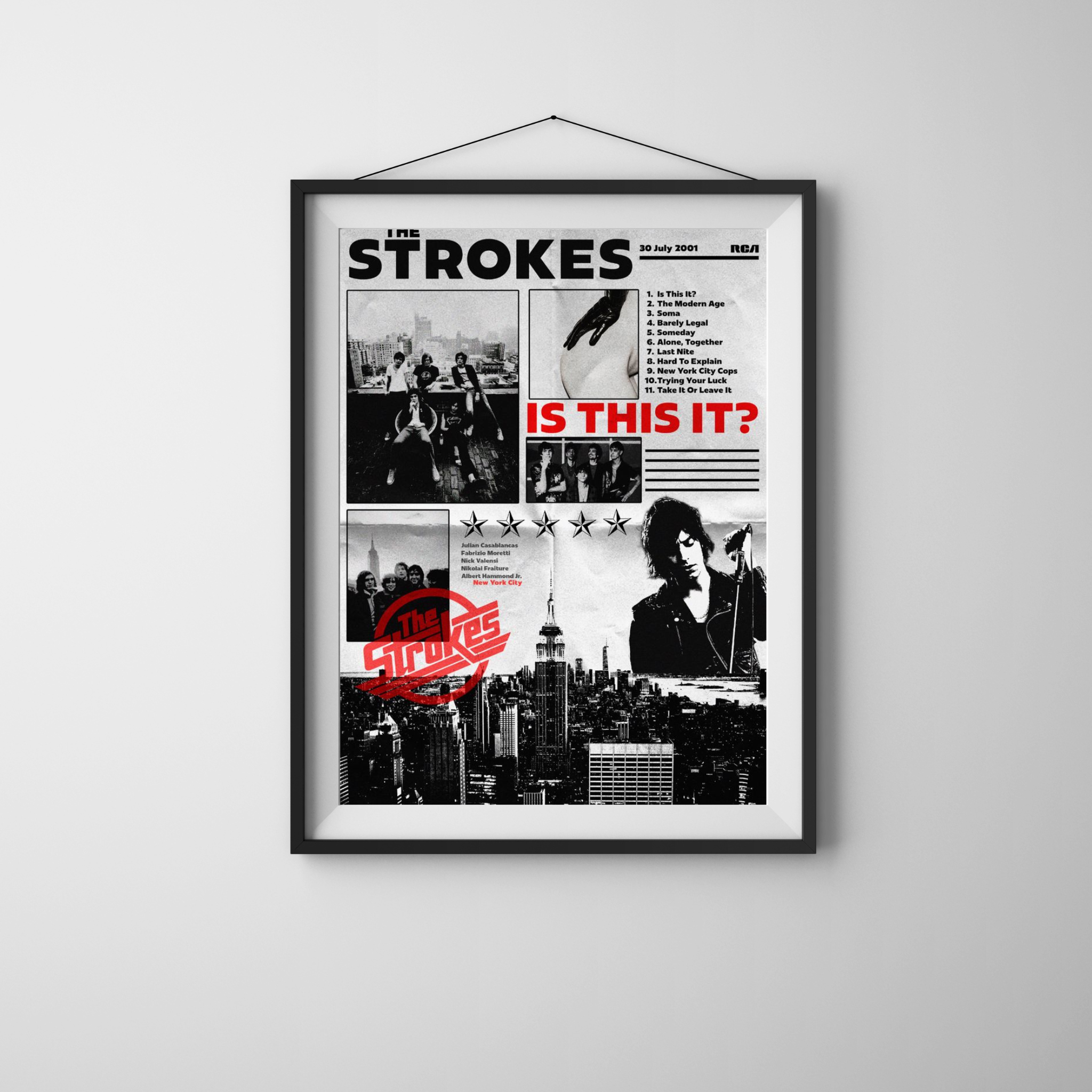 The Strokes | Rock Band| Music Poster
