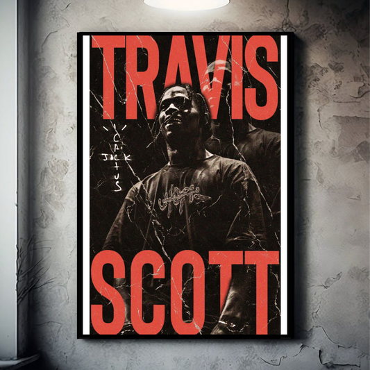 Travis Scott| Hip-Hop Rapper | Music Poster Poster Printing Company