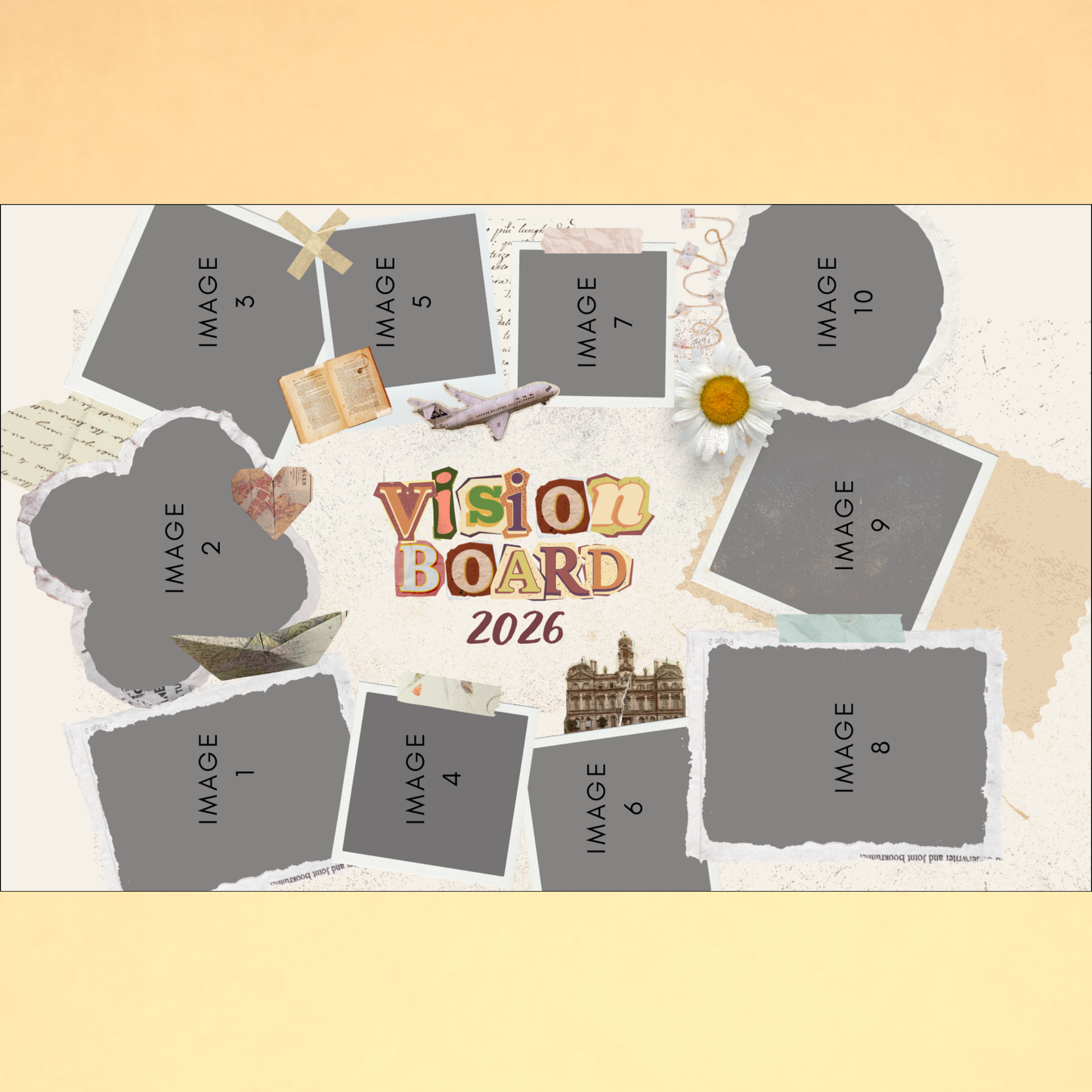 Personalized Vision Board 2026 #4 | Vision Board 2026 Collage