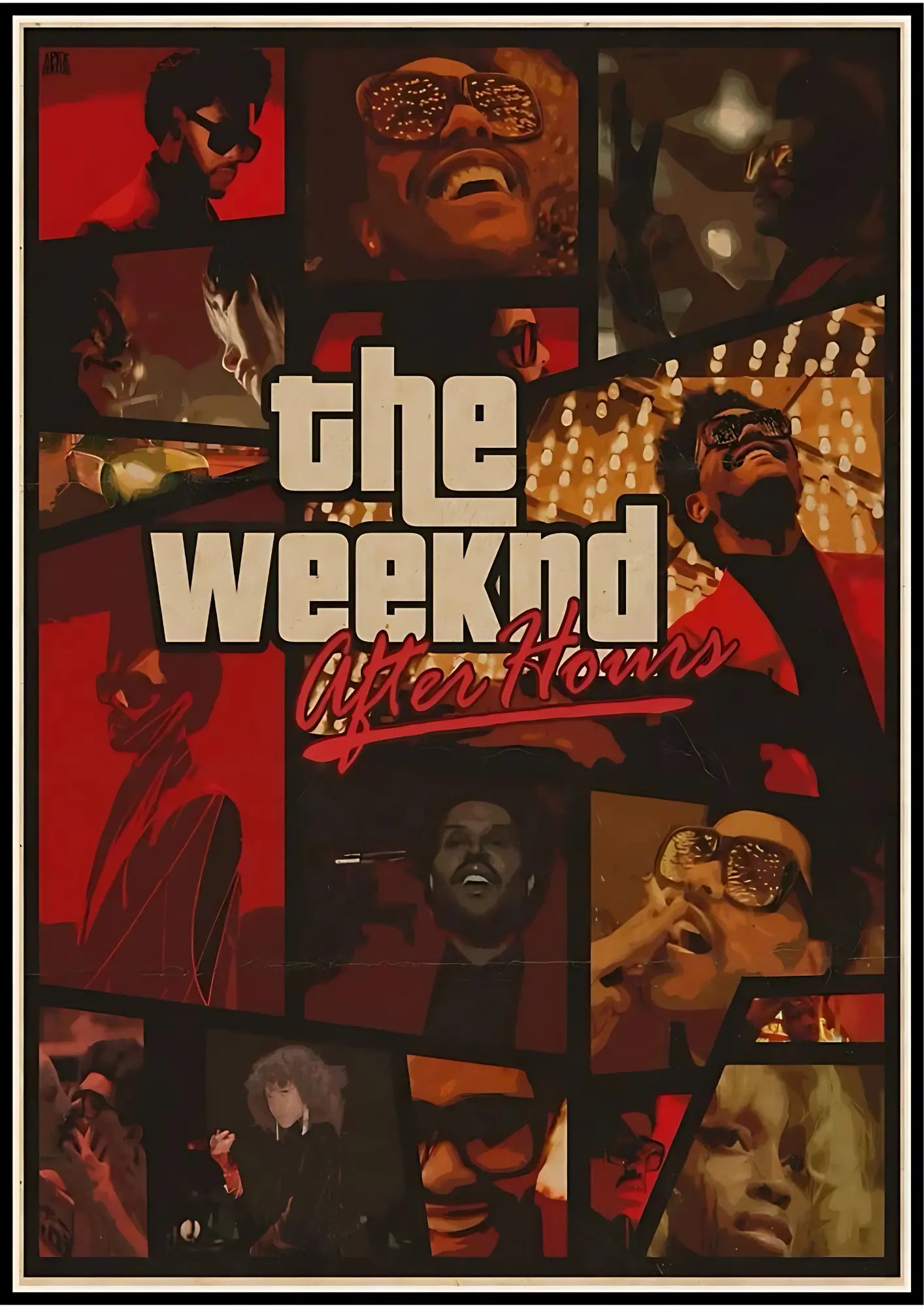 The Weeknd - After Hours (GTA style) Poster Printing Company
