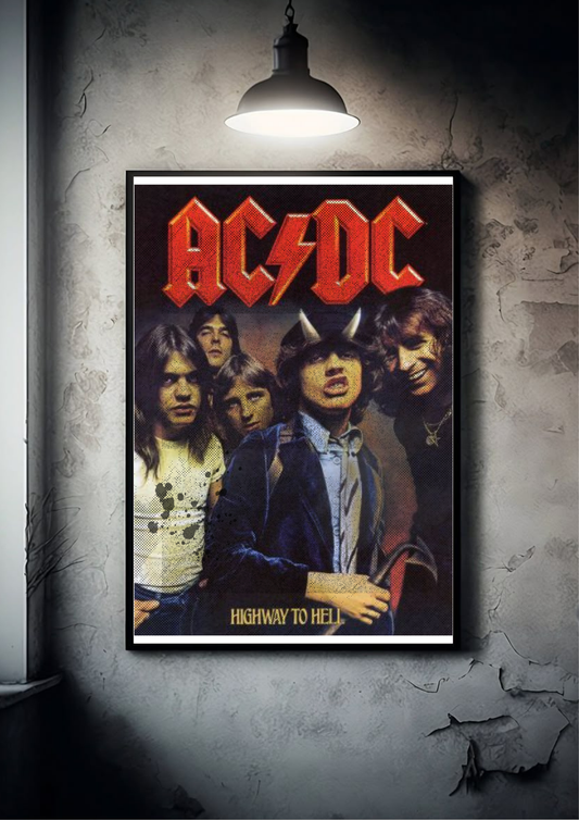 AC/DC| Musical Band| Retro Poster
