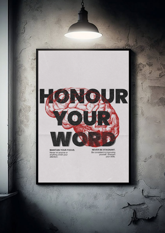 Honour your Word | Quote| Motivational Poster