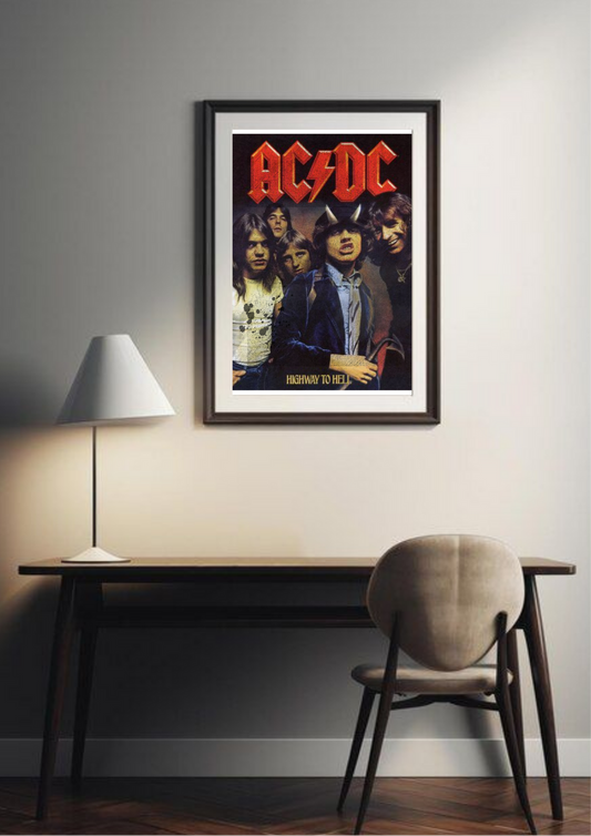 AC/DC| Musical Band| Retro Poster