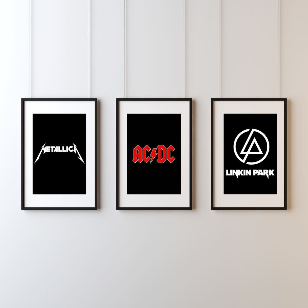Metallica, Ac/Dc. Linkin Park | Combo Pack| Music Posters – Poster ...