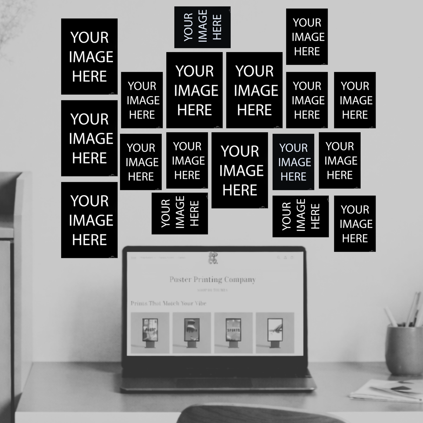 Personalized Collage Set | Set of 6 A4 Posters & 12 A5 Posters