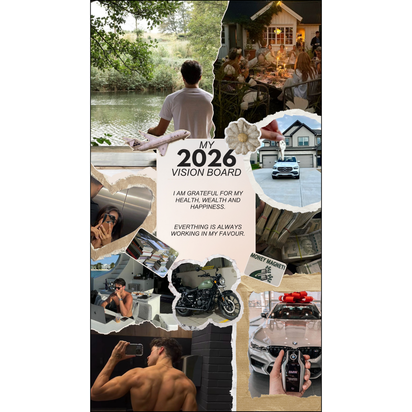 Personalized Vision Board 2026 | Vision Board 2026  Collage