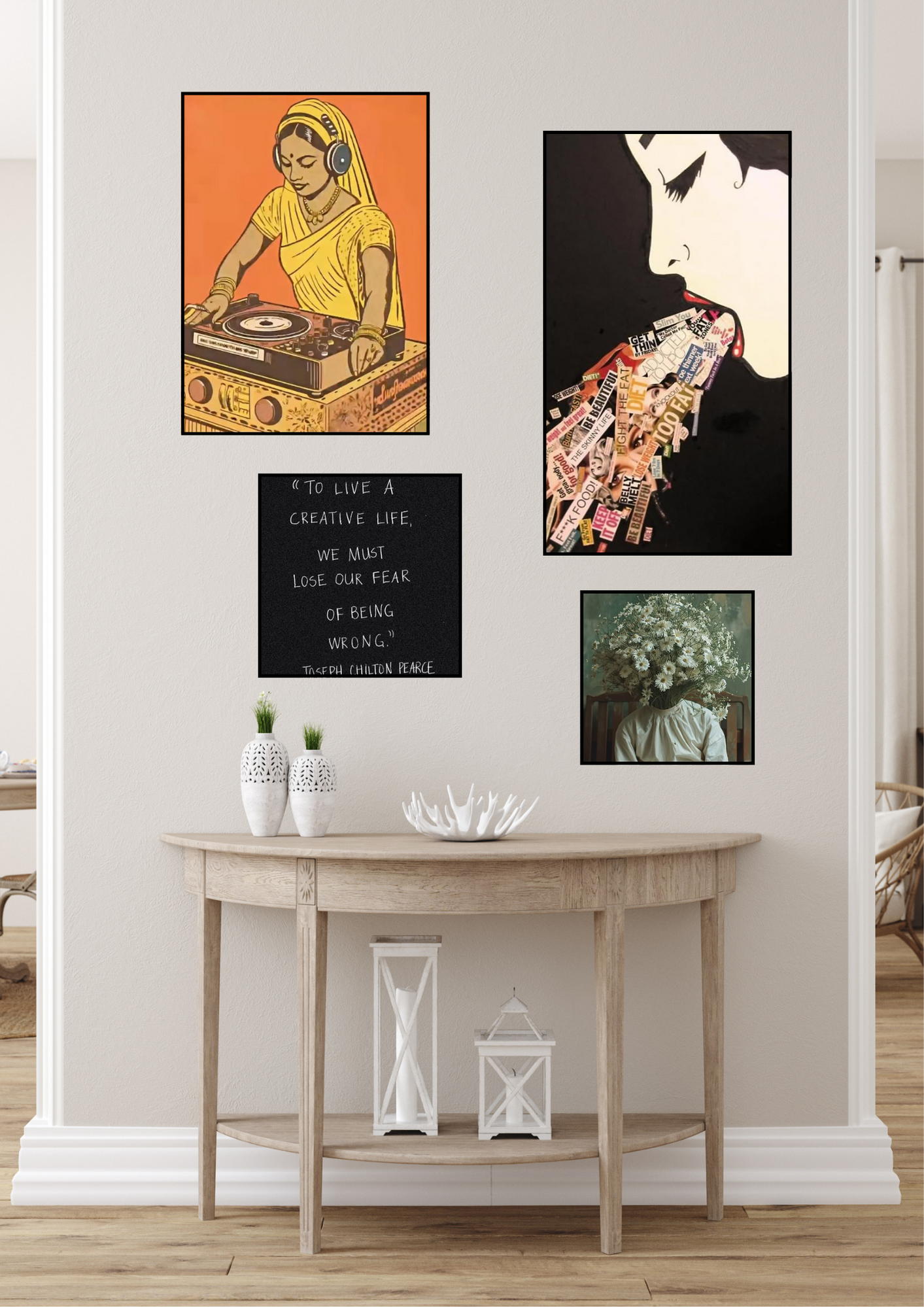 The Creative Flow - Pack of 4 A4 sized Posters Poster Printing Company