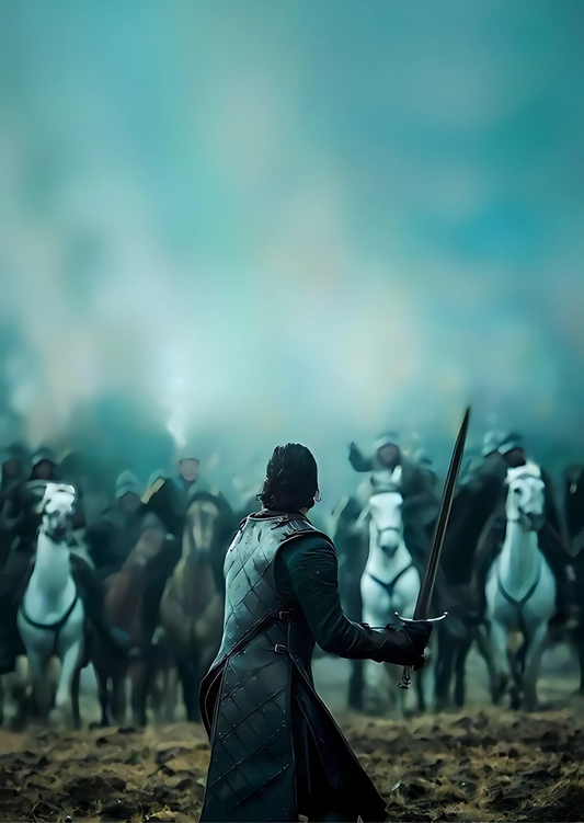 Jon Snow - Battle Of Bastards A4 Poster
