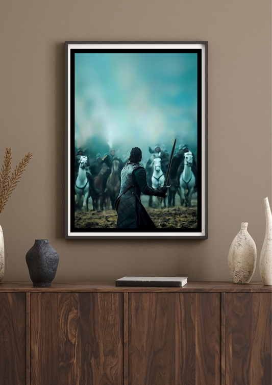 Jon Snow - Battle Of Bastards A4 Poster