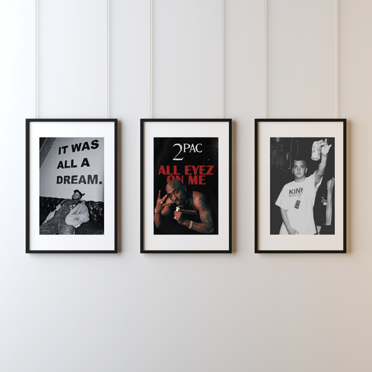 2pac, Eminem, Biggie |Rappers| Tiple Pack | Hip-Hop Poster Combo Poster Printing Company