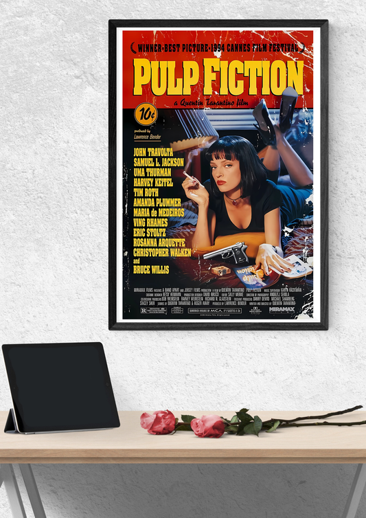 Pulp Fiction Movie Retro Poster