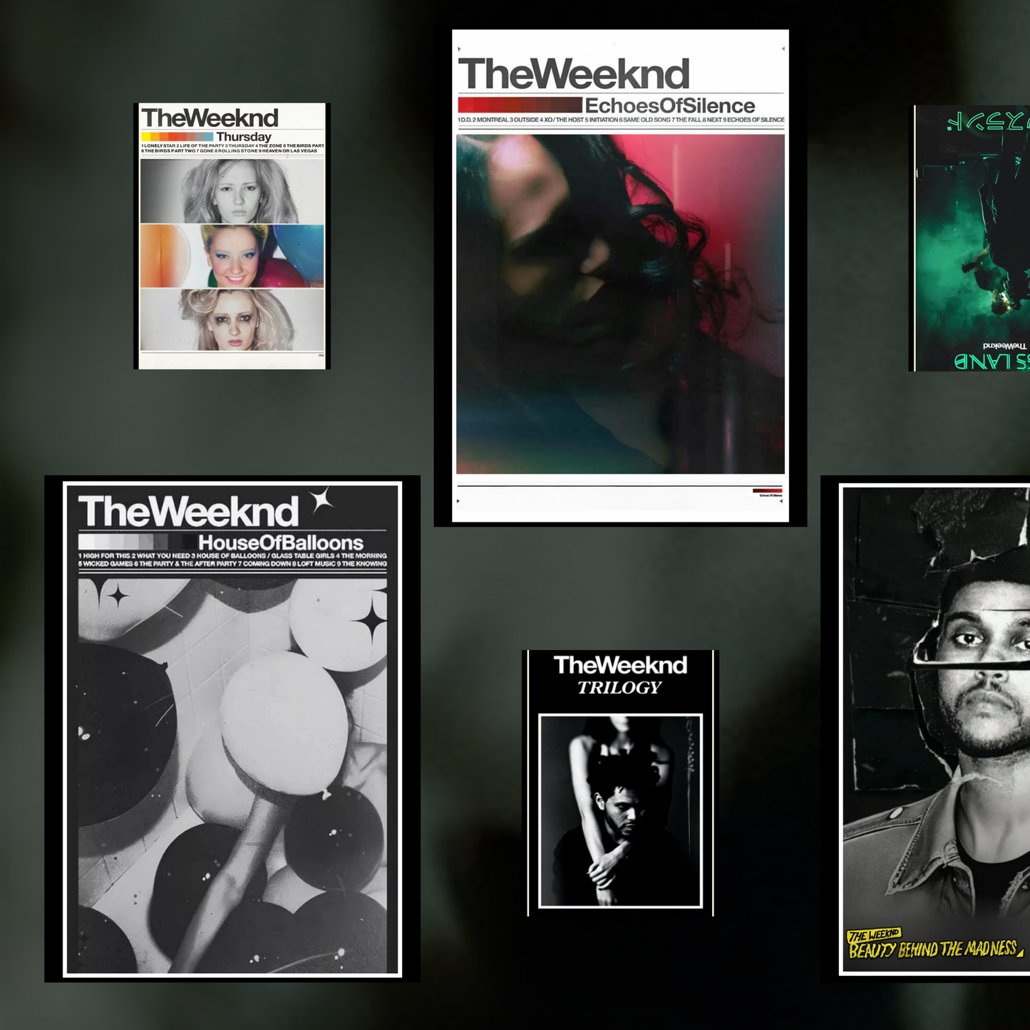 The Weeknd Fan Poster Collage Set | 8 A4 posters & 8 A5 Posters