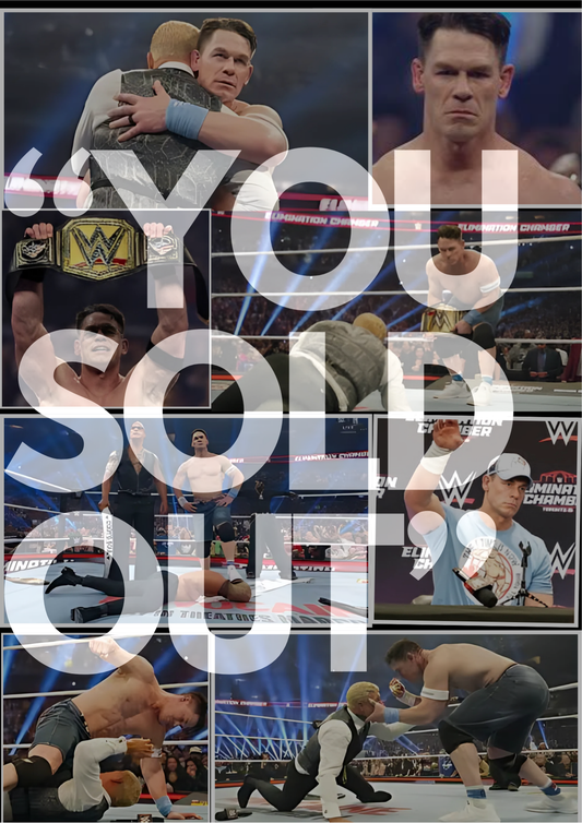 WWE John Cena - "YOU SOLD OUT" Poster