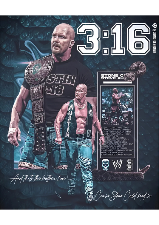 WWE Stone Cold Steve Austin - 3:16 Poster