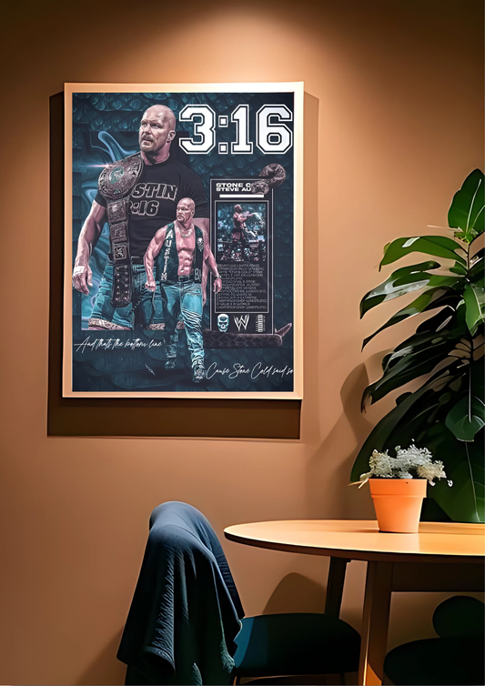 WWE Stone Cold Steve Austin - 3:16 Poster