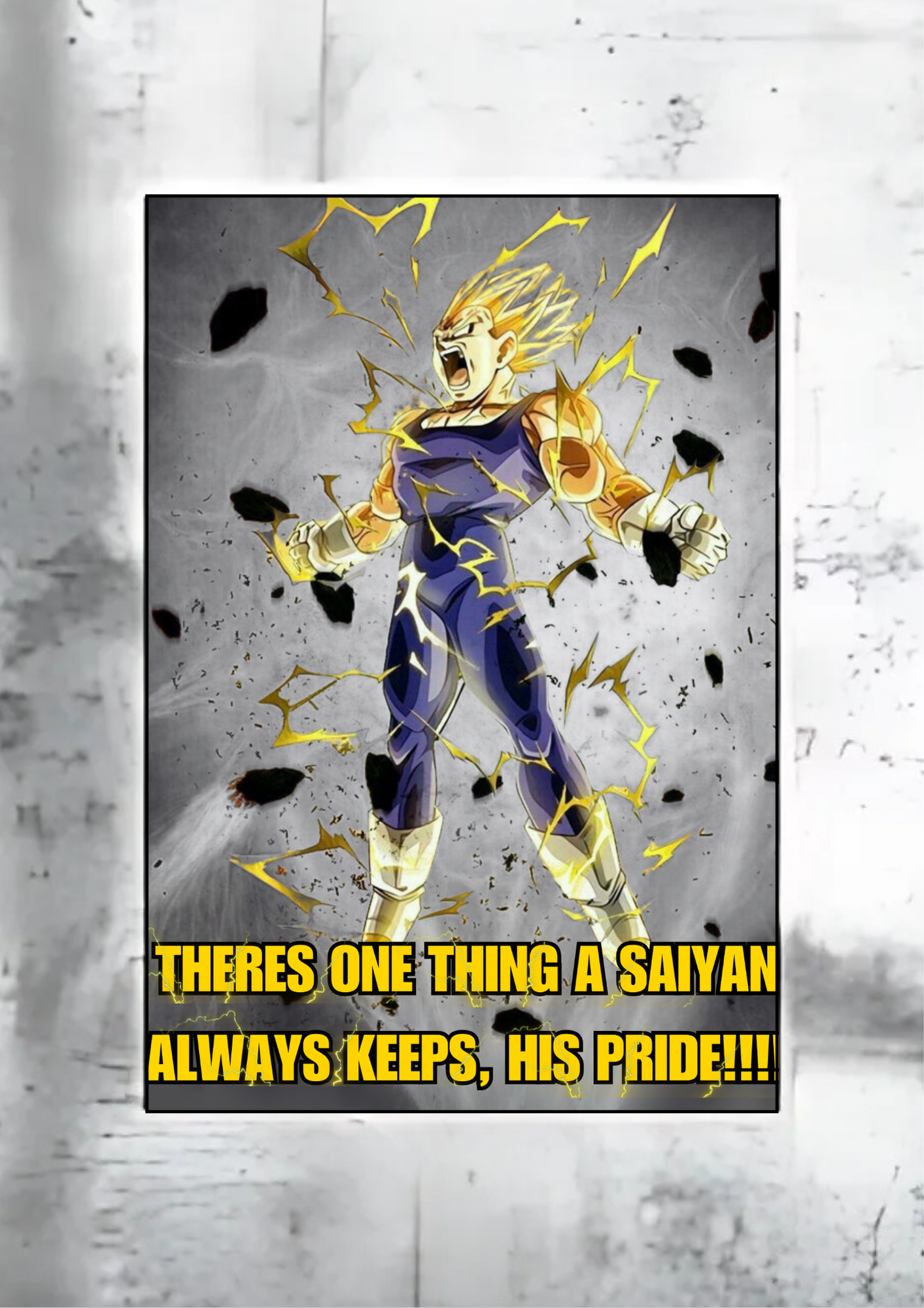 Vegeta's Pride| Dragon Ball Z| Anime Poster