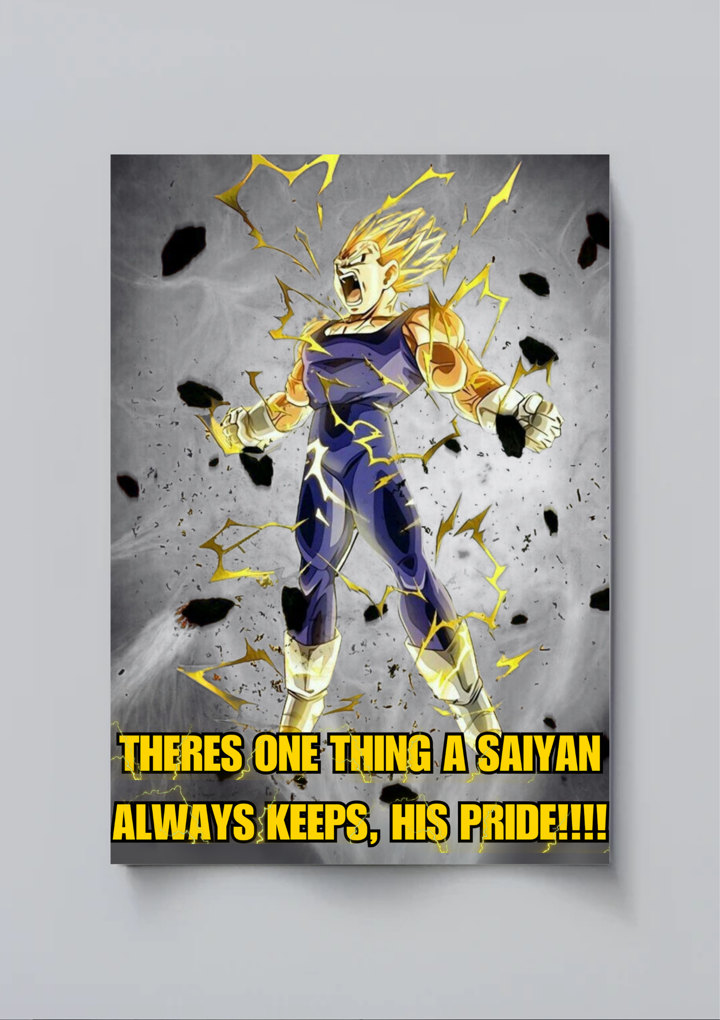Vegeta's Pride| Dragon Ball Z| Anime Poster